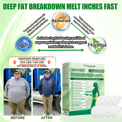 🔥 New Arrival · Hot Seller | Purelora® Moringa Berberine × NAD⁺ 10-in-1 Nano Microneedle Patch (Just once daily, visible changes in 7 days) ✅ Supports weight management, loose skin, diabetes care, sleep apnea, joint comfort, and more