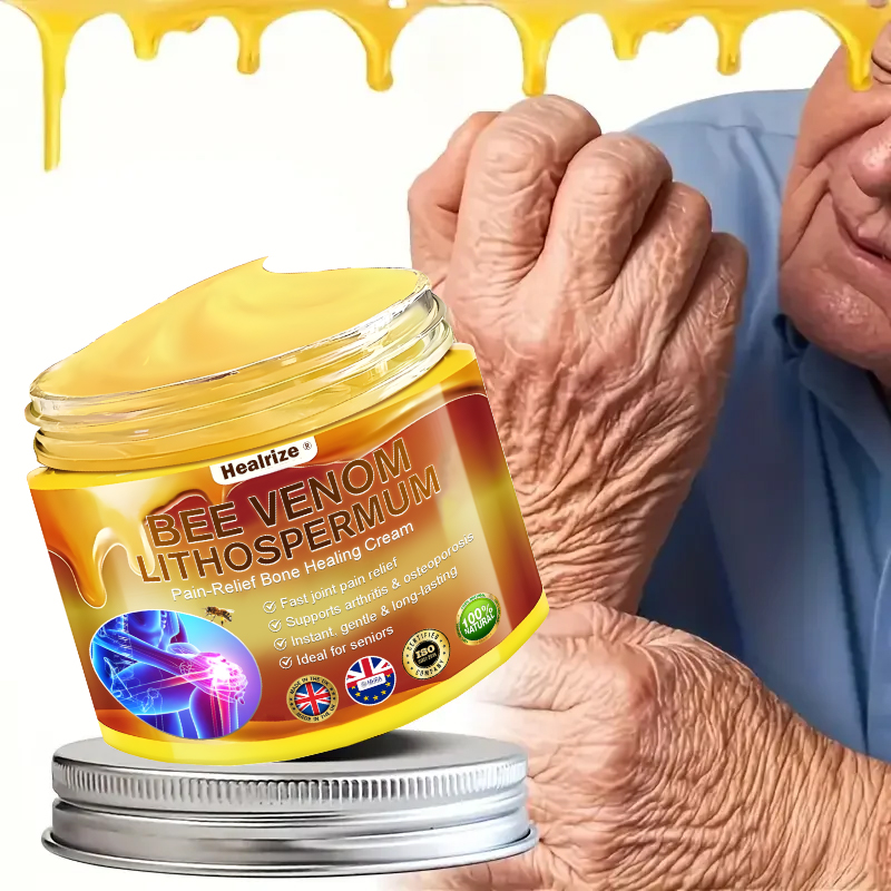 Official Only Store Healrize®🔥 BEE VENOM LITHOSPERMUM Pain-Relief Bone Healing Cream 👑👑(Specially for older adults)