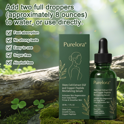 🏆Change from the inside out | Purelora® Stem Cell–Derived EGF & Copper Peptide Activating Serum  (Deeply activates skin renewal from within for firmer, smoother-looking skin)