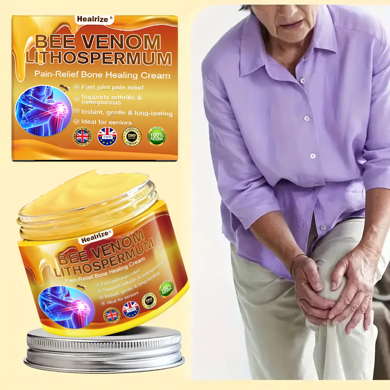 Official Only Store Healrize®🔥 BEE VENOM LITHOSPERMUM Pain-Relief Bone Healing Cream 👑👑(Specially for older adults)