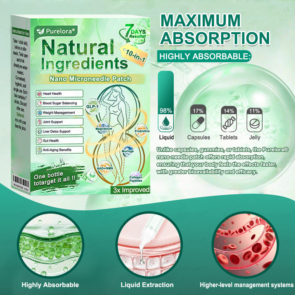💖𝑶𝒇𝒇𝒊𝒄𝒊𝒂𝒍 𝑷𝒉𝒂𝒓𝒎𝒂𝒄𝒚💖 | 🌱 Purelora® 10-in-1 Natural Ingredients Nano Microneedle Patch ✅ 𝗦𝘂𝗽𝗽𝗼𝗿𝘁𝘀 𝗼𝗯𝗲𝘀𝗶𝘁𝘆, 𝗰𝗮𝗿𝗱𝗶𝗼𝘃𝗮𝘀𝗰𝘂𝗹𝗮𝗿 𝗵𝗲𝗮𝗹𝘁𝗵, 𝗱𝗶𝗮𝗯𝗲𝘁𝗲𝘀, 𝘀𝗹𝗲𝗲𝗽 𝗮𝗽𝗻𝗲𝗮, 𝗴𝘂𝘁 𝗵𝗲𝗮𝗹𝘁𝗵, 𝗷𝗼𝗶𝗻𝘁 𝗶𝘀𝘀𝘂𝗲𝘀, 𝐰𝐡𝐢𝐥𝐞 𝐚𝐥𝐬𝐨 𝐟𝐢𝐫𝐦𝐢𝐧𝐠 𝐭𝐡𝐞 𝐬𝐤𝐢𝐧 𝐚𝐧𝐝 𝐛𝐨𝐨𝐬𝐭𝐢𝐧𝐠 𝐞𝐧𝐞𝐫𝐠𝐲.