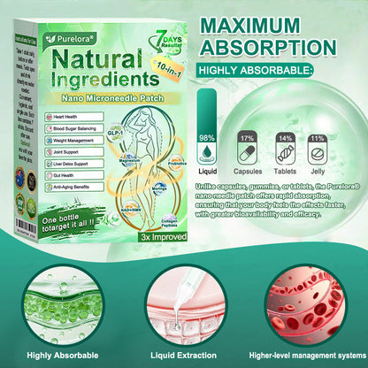 💖𝑶𝒇𝒇𝒊𝒄𝒊𝒂𝒍 𝑷𝒉𝒂𝒓𝒎𝒂𝒄𝒚💖 | 🇦🇺 Purelora® 10-in-1 Natural Ingredients Nano Microneedle Patch ✅ 𝗦𝘂𝗽𝗽𝗼𝗿𝘁𝘀 𝗼𝗯𝗲𝘀𝗶𝘁𝘆, 𝗰𝗮𝗿𝗱𝗶𝗼𝘃𝗮𝘀𝗰𝘂𝗹𝗮𝗿 𝗵𝗲𝗮𝗹𝘁𝗵, 𝗱𝗶𝗮𝗯𝗲𝘁𝗲𝘀, 𝘀𝗹𝗲𝗲𝗽 𝗮𝗽𝗻𝗲𝗮, 𝗴𝘂𝘁 𝗵𝗲𝗮𝗹𝘁𝗵, 𝗷𝗼𝗶𝗻𝘁 𝗶𝘀𝘀𝘂𝗲𝘀, 𝐰𝐡𝐢𝐥𝐞 𝐚𝐥𝐬𝐨 𝐟𝐢𝐫𝐦𝐢𝐧𝐠 𝐭𝐡𝐞 𝐬𝐤𝐢𝐧 𝐚𝐧𝐝 𝐛𝐨𝐨𝐬𝐭𝐢𝐧𝐠 𝐞𝐧𝐞𝐫𝐠𝐲.