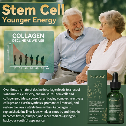 🏆Change from the inside out | Purelora® Stem Cell–Derived EGF & Copper Peptide Activating Serum  (Deeply activates skin renewal from within for firmer, smoother-looking skin)
