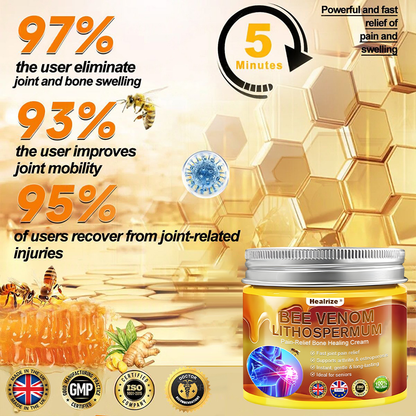 Official Only Store Healrize®🔥 BEE VENOM LITHOSPERMUM Pain-Relief Bone Healing Cream 👑👑(Specially for older adults)