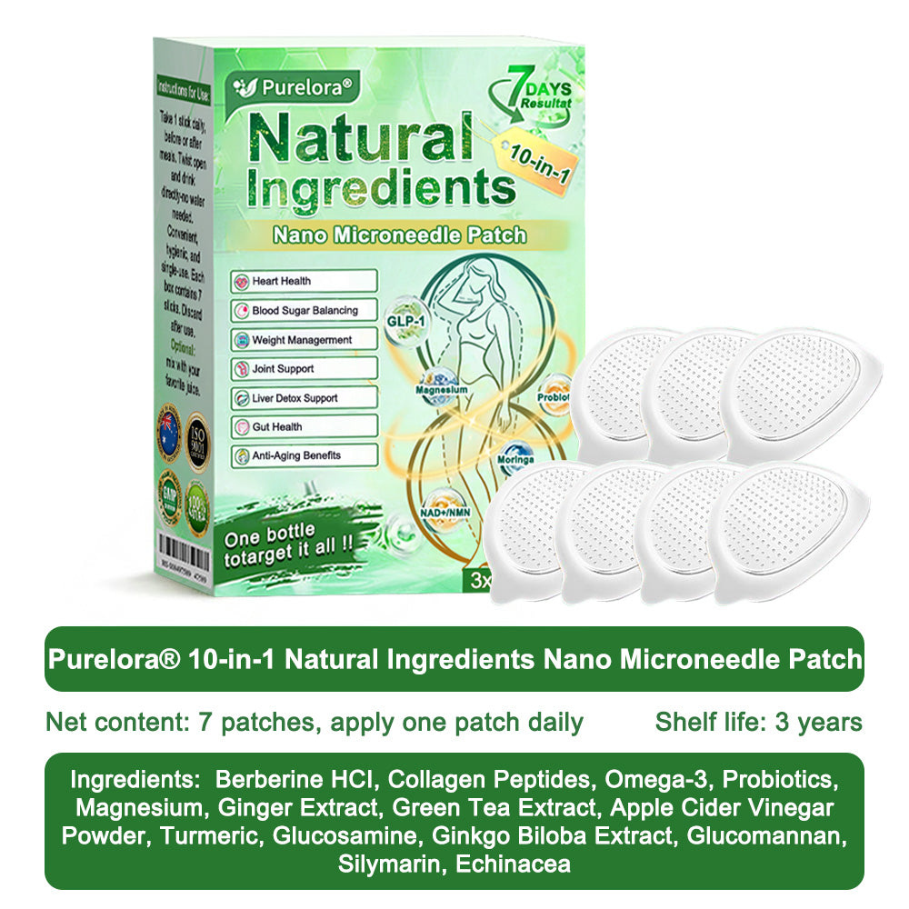 💖𝑶𝒇𝒇𝒊𝒄𝒊𝒂𝒍 𝑷𝒉𝒂𝒓𝒎𝒂𝒄𝒚💖 | 🇦🇺 Purelora® 10-in-1 Natural Ingredients Nano Microneedle Patch ✅ 𝗦𝘂𝗽𝗽𝗼𝗿𝘁𝘀 𝗼𝗯𝗲𝘀𝗶𝘁𝘆, 𝗰𝗮𝗿𝗱𝗶𝗼𝘃𝗮𝘀𝗰𝘂𝗹𝗮𝗿 𝗵𝗲𝗮𝗹𝘁𝗵, 𝗱𝗶𝗮𝗯𝗲𝘁𝗲𝘀, 𝘀𝗹𝗲𝗲𝗽 𝗮𝗽𝗻𝗲𝗮, 𝗴𝘂𝘁 𝗵𝗲𝗮𝗹𝘁𝗵, 𝗷𝗼𝗶𝗻𝘁 𝗶𝘀𝘀𝘂𝗲𝘀, 𝐰𝐡𝐢𝐥𝐞 𝐚𝐥𝐬𝐨 𝐟𝐢𝐫𝐦𝐢𝐧𝐠 𝐭𝐡𝐞 𝐬𝐤𝐢𝐧 𝐚𝐧𝐝 𝐛𝐨𝐨𝐬𝐭𝐢𝐧𝐠 𝐞𝐧𝐞𝐫𝐠𝐲.
