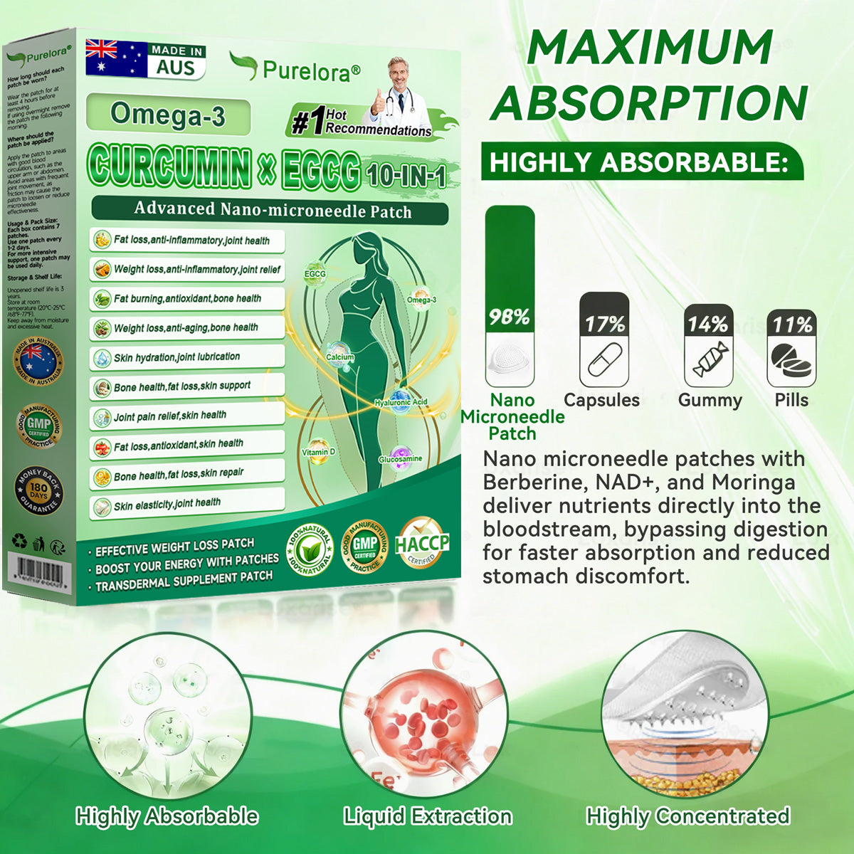 🔥 New Arrival | Purelora® Berberine Apple Cider Vinegar × EGCG 10-in-1 Nano Microneedle Patch Burn Stubborn Fat • Smooth Wrinkles • Support Joint Comfort (Just 1 Patch Daily — Many Users Notice Visible Changes in as Little as 7 Days)
