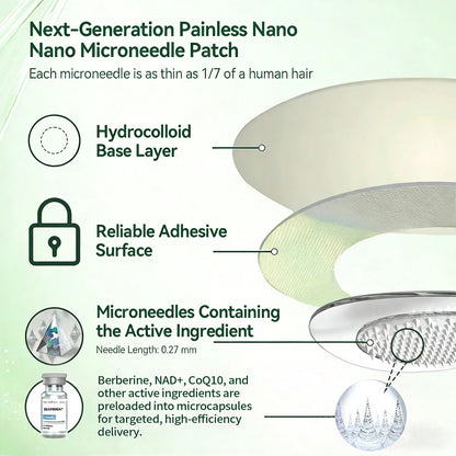 🔥 Australian Bestseller 🇦🇺丨Purelora® Moringa · Berberine × NAD⁺ 10-in-1 Nano Microneedle Patch✨ Once daily · Visible changes in as little as 7 days🌿 No pills · No injections · Easy daily routine
