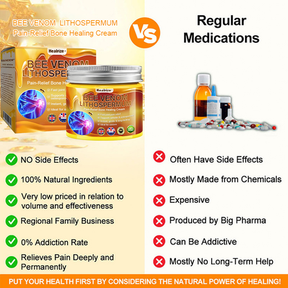 Official Only Store Healrize®🔥 BEE VENOM LITHOSPERMUM Pain-Relief Bone Healing Cream 👑👑(Specially for older adults)
