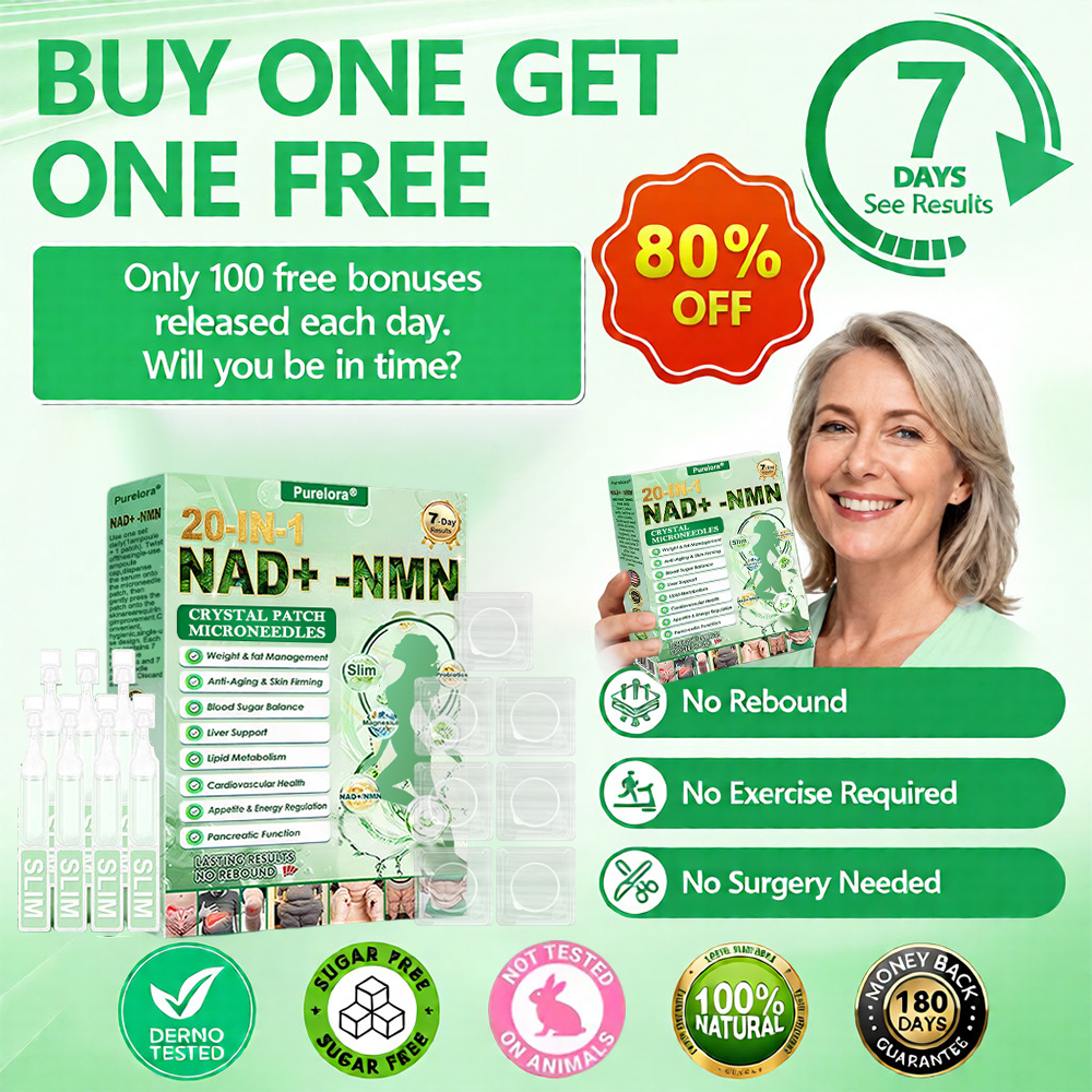 🔥🔥New Arrival |Purelora® Crystal Microneedle Nano System with NAD⁺ Activation & 20-in-1 Slim & Healthy Pacth Solution